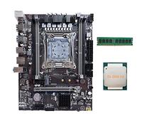 AMIUHOUN Scheda madre X99 LGA2011-3 Supporto scheda madre del computer Dual Channel DDR4 RAM con E5 2650 V3 CPU+DDR4 4GB 2666Mhz RAM