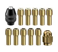 AMIUHOUN Set di 12 pinze per mandrini in, set di attrezzi per mandrino, accessori, parti, mandrino a sgancio rapido, 1/32 a 1/8, 4485 4486