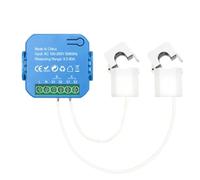 AMIUHOUN Tuya Smart ZigBee - Contatore energetico bidirezionale con morsetto convertitore di corrente, monitoraggio app, potenza 80 A, durevole (2 CT)