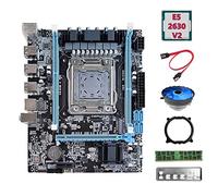 AMIUHOUN X79 Scheda Madre V389+E5 2630 V2 CPU+DDR3 RECC 4GB RAM+Fan+ SATA+Baffle+Staffa M.2 NVME LGA2011 per