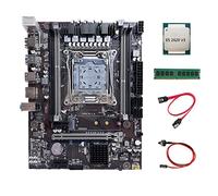 AMIUHOUN X99 Scheda Madre LGA2011-3 Computer Scheda Madre con E5 2620 V3 CPU+DDR4 4GB 2666Mhz RAM+ SATA+ Switch