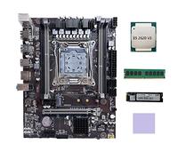 AMIUHOUN X99 Scheda Madre LGA2011-3 Computer Scheda Madre con E5 2620 V3 CPU+M.2 SSD 128G+DDR4 4GB 2133Mhz RAM+Pad Termico