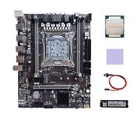 AMIUHOUN X99 Scheda Madre LGA2011-3 Computer Scheda Madre con E5 2650 V3 CPU+M.2 NVME SSD 128G+Pad Termico+ Interruttore