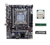 AMIUHOUN X99 Scheda Madre LGA2011-3 Computer Scheda Madre Supporto DDR4 RAM con E5 2620 V3 CPU+DDR4 4GB 2133Mhz RAM+M.2 SSD 128G