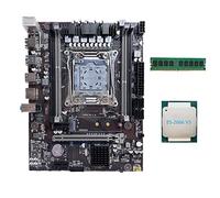 AMIUHOUN X99 Scheda Madre LGA2011-3 Computer Scheda Madre Supporto Dual Channel DDR4 RAM con E5 2666 V3 CPU+DDR4 4GB 2666Mhz RAM