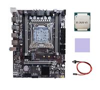 AMIUHOUN X99 Scheda Madre LGA2011-3 Computer Scheda Madre Supporto Memoria RAM DDR4 con E5 2620 V3 CPU+ Interruttore+Pad Termico