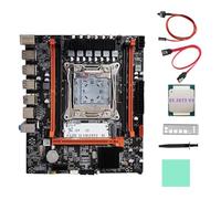AMIUHOUN X99H Desktop Scheda Madre+E5 2673 V3 CPU+Grasso Termico LGA2011-V3 B85 DDR3X4 ECC Slot M.2 NVME PCI-E 3.0 X16 Nero X99H Desktop Scheda Madre PCB Scheda Madre 1Set