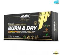 Amix Black Line Burn & Dry - 90 caps Termogenico Drenante