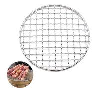 AMJKEJI Griglia rotonda in acciaio inox, diametro 15 cm, griglia rotonda per interni ed esterni, campeggio, barbecue Picnic, barbecue, griglia per il pane