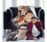 Amkong Dylan O'Brien - Coperta ultra morbida in pile di flanella, per tutte le stagioni, leggera, per soggiorno/camera da letto, 127 x 101,6 cm