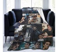 Amkong Dylan O'Brien - Coperta ultra morbida in pile di flanella, per tutte le stagioni, leggera, per soggiorno/camera da letto, 152,4 x 127 cm
