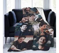 Amkong Dylan O'Brien - Coperta ultra morbida in pile di flanella, per tutte le stagioni, leggera, per soggiorno/camera da letto, 152,4 x 127 cm