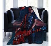 Amkong Johnny Depp Coperta in peluche con stampa 3D, decorazione per soggiorno, camera da letto, dormitorio, 152,4 x 127 cm