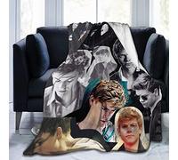 Amkong Thomas Brodie-Sangster, coperta da donna per bambini, calda, per divano, letto, soggiorno, coperta in flanella resistente, decorazione per la casa, per adulti e bambini