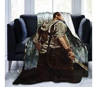 Amkong Thomas Brodie-Sangster Coperta in pile di flanella con stampa 3D, super morbida, leggera, accogliente e decorativa per letto, divano e divano, 203 x 152 cm