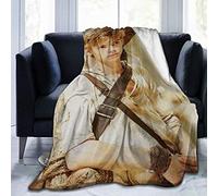 Amkong Thomas Brodie-Sangster Coperta in pile di flanella con stampa 3D, super morbida, leggera, accogliente e decorativa per letto, divano e divano, 203 x 152 cm