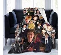 Amkong Thomas - Coperta ultra morbida Brodie-Sangster per bambini/adulti/genitori/nonni, regalo di Natale e compleanno, 152 x 127 cm