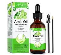 Amla Olio per Capelli, 60ML Amla Oil Dona Radici Rinforzate e Capelli Forti, 100% Naturale e Vegano per Perdita Dei Capelli, Cuoio Capelluto Sano