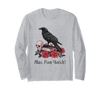 Amleto Shakespeare Gioca Citazione Ahimè, Povero Yorick! Maglia a Manica