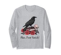 Amleto Shakespeare Gioca Citazione Ahimè, Povero Yorick! Maglia a Manica