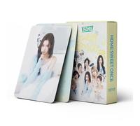 AMLHTY 55 carte TwICE 5TH FanClub HOME SWEET ONCE Photocard HOME SWEET ONCE Nuovo Album Carte TwICE Mini Merch Photocarte Set Kpop Greeting Card Postali per fan