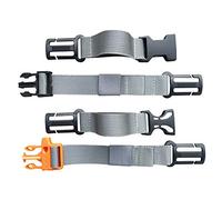 Amlrt - Cinghia pettorale per Zaino, in Nylon, Adatta per fettuccia su Zaino Fino a 25 mm (Grigio)