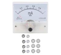 Ammeter DC Analogico 0~1MA, Voltmetro Amperometro Digitale con Scala Chiara, Installazione Verticale - Alta Precisione ±2.5%, Aspetto Elegante, Ideale per Quadri Elettrici e