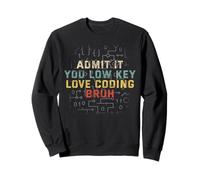 Ammettilo Che Hai Un Basso Profilo di codifica d Amore Bruh Computer Science Teach Felpa