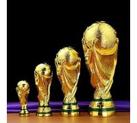 AMMICCO Trofeo d'oro di calcio trofeo di Coppa del Mondo replica della Coppa del Mondo Collezione di souvenir di decorazioni per la casa ufficio regali per fan (27cm), F-120