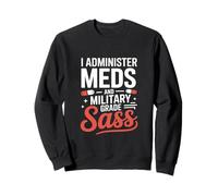 Amministrare medicinali e infermiere di grado militare Sass VA Felpa