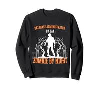 Amministratore del Database di Day Zombie di Night Fun Halloween Felpa