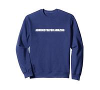 Amministratore Incredibile Felpa, Unisex per Adulti, Navy, L