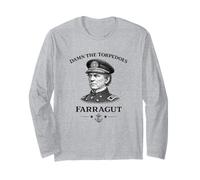 Ammiraglio Farragut Maledetti i Siluri Guerra Civile Maglia a Manica