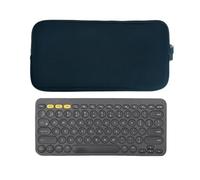 AMMKRO Custodia da viaggio in neoprene con cerniera per tastiera Logitech K380 / Logitech MX Keys Mini tastiera wireless Bluetooth