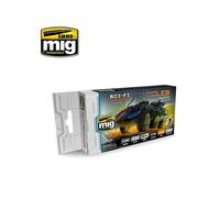 AMMO A.MIG-7155 Sci-Fi Ground Vehicles Farbset Acrylfarbe Set, Mehrfarbig