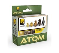 AMMO ATOM - Set di colori acrilici, 4 colori, flaconi da 20 ml, per pennello e aerografo