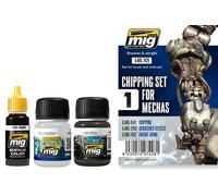 AMMO BY MIG JIMENEZ CHIPPING SET FOR MECHAS 7428 COLORI