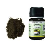 Ammo by Mig Jimenez Farm Dark Earth Pigment Powder (35ML) - AMIG3027