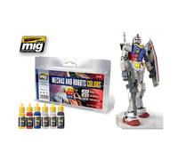 AMMO BY MIG JIMENEZ ROBOTS & MECHAS COLORS SET 7127 COLORI