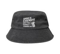 Ammo Is Expensive Do Not Expect A Warning Cappello da Pesca Protezione UV Cappelli da Pescatore per Uomini Donne, Viaggio Vacanze Caccia Moda Cappello Estivo