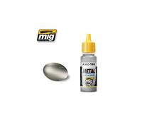 AMMO MIG-0195 Silver Metal Acrilici (17 Ml), Multicolore
