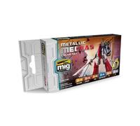 AMMO MIG-7158 Metallic Mechas Color - Set di colori acrilici, multicolore