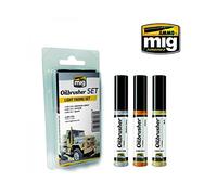 AMMO MIG-7506 Light Fading Oilbrushers Set, Multicolour