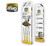 Ammo Mig 7605 - Pannello Linee & Sfumatura Spazzola Set (4 X Pennelli)