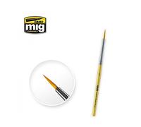 AMMO MIG-8612 2/0 Pennello Rotondo Sintetico, Multicolore