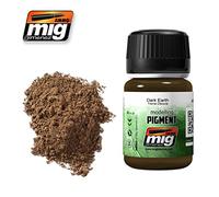 AMMO- Pigmenti Munizioni (35 ml) Dark Earth, Multicolore, MIG-3007
