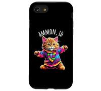 Ammon Idaho USA - Simpatico gatto ballerino colorato Custodia per iPhone SE (2020) / 7/8