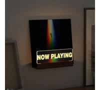 Ammonite Luci su Now Playing, Supporto per Dischi in Vinile da Parete, in Legno Acrilico con Display a LED per Album