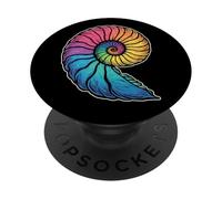 Ammoniti Colorate Fossili Geologi Preistorici Scienza PopSockets PopGrip Adesivo
