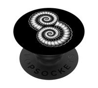Ammoniti Fossili Preistoria Geologi Scienza Natura PopSockets PopGrip Adesivo
